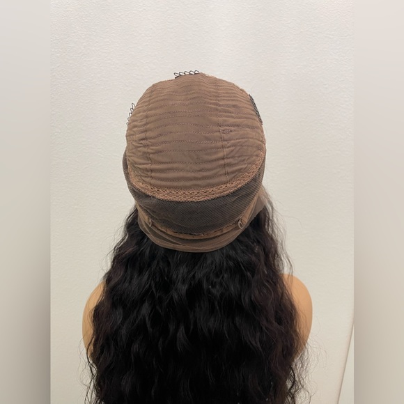 22” Virgin Human Hair Water Wave, Natural Color, 360 Lace Wig - Picture 6 of 9